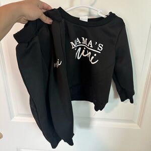 Mama's Mini Black Kids Sweatshirt